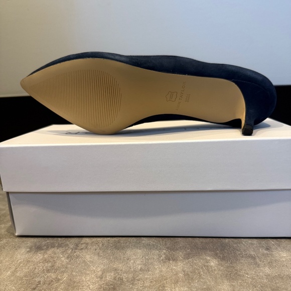 Ann Taylor Navy Suede Kitten Heel NWT - Picture 4 of 6